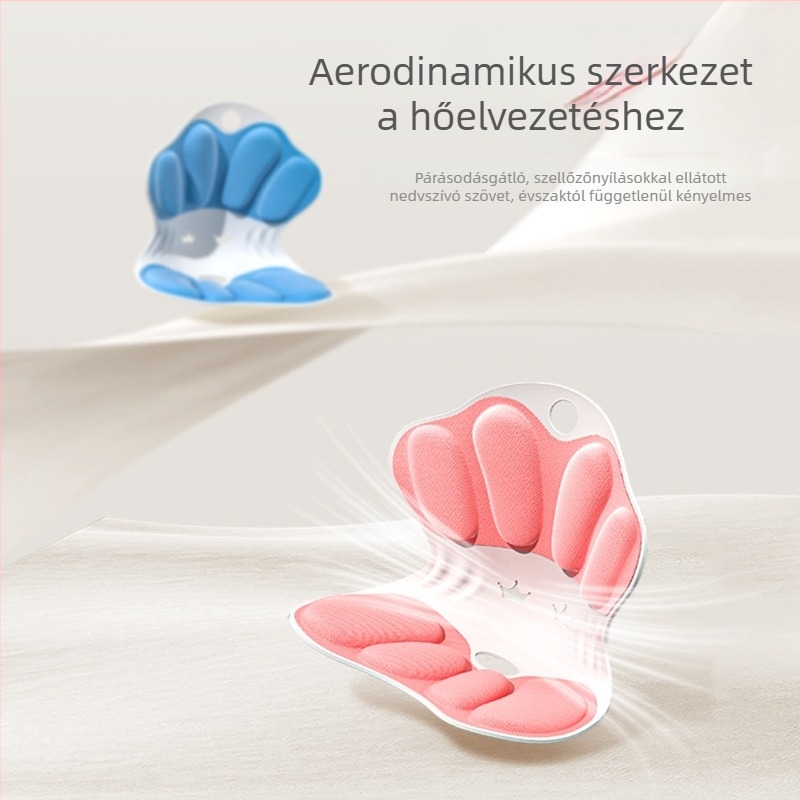 Ergonomikus irodai ülőpárna deréktámasz és hátsó támasz – memóriahab töltet, PP anyag, modern minimalista stílus