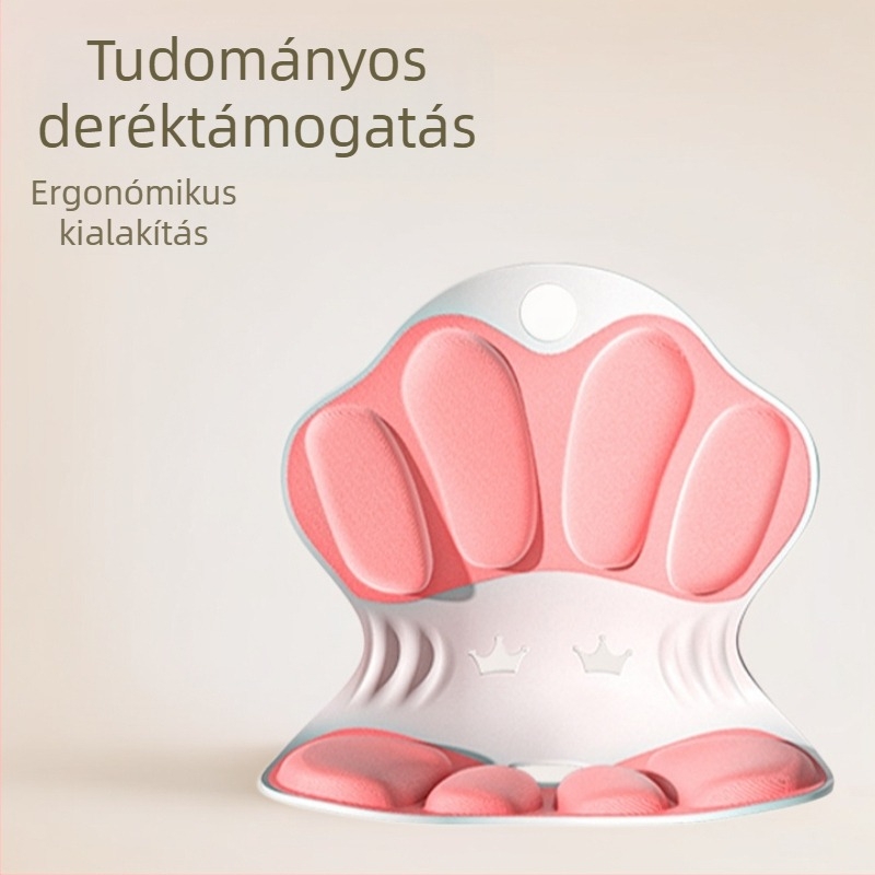 Ergonomikus irodai ülőpárna deréktámasz és hátsó támasz – memóriahab töltet, PP anyag, modern minimalista stílus