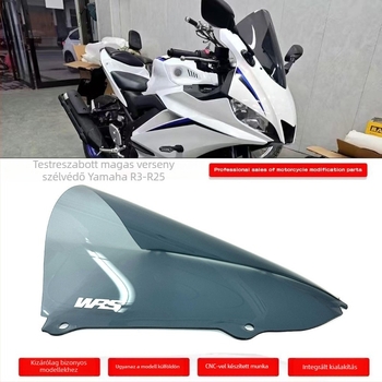 Yamaha YZF R3/R25 19-23 motorkerékpár szélvédő | PC anyag | HD átláthatóság