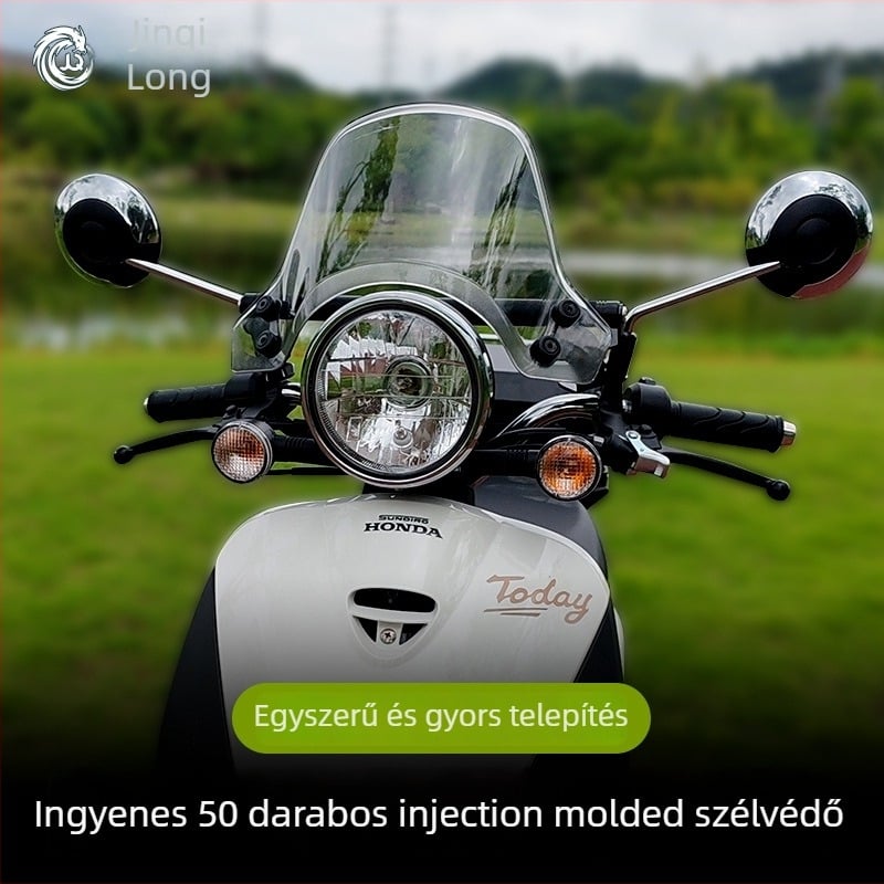 Jinqilong ABS első szélvédőlemez egyensúlyozó rúddal, testreszabás elérhető, lovagi páncél stílus