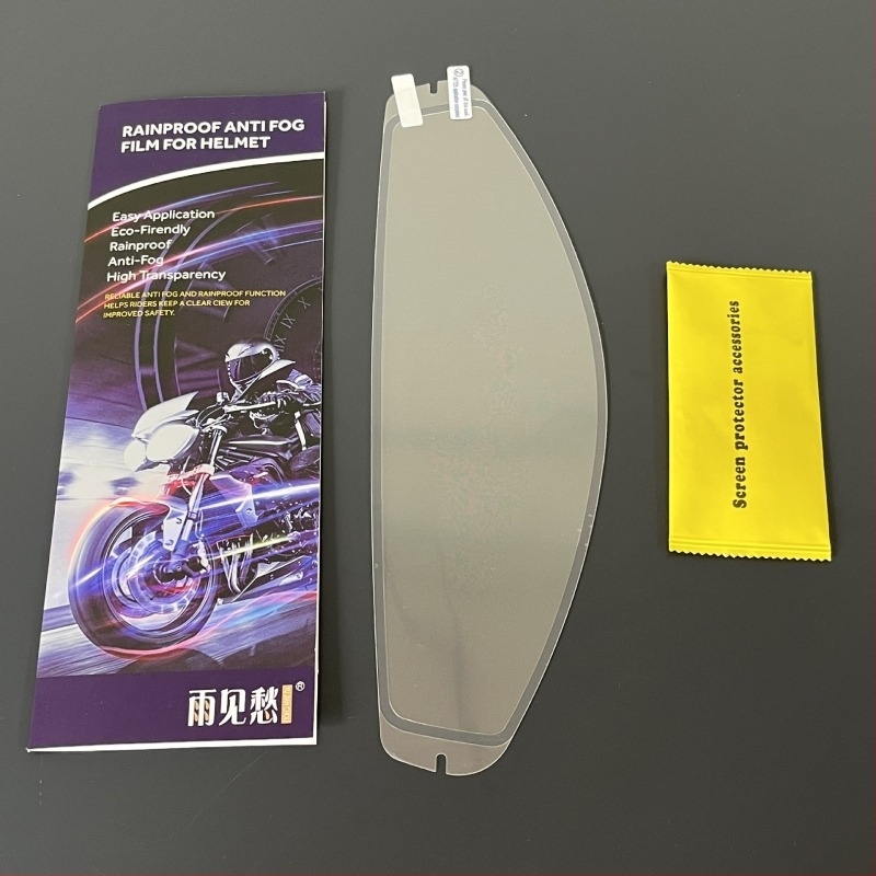 Motorkerékpár sisak antifog lencse matrica, kompatibilis AGV K1/K3/K5 full-face és fél-arc sisakokhoz, PET anyag, testreszabható feldolgozás, stílus Dedicated 1#, specifikációk 232