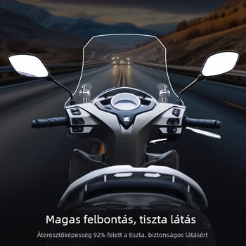 Wuyang Honda LD125 motorkerékpárhoz illeszkedő szélvédő – PMMA, testreszabható, nem fényvisszaverő