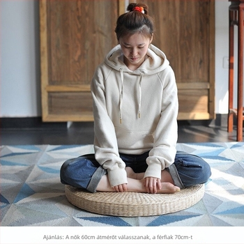 Nagy futon párna a nappaliba, padlóra való üléshez, tatami meditációs párna, töltet EPE