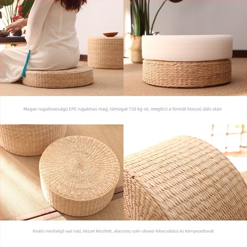 Nagy futon párna a nappaliba, padlóra való üléshez, tatami meditációs párna, töltet EPE