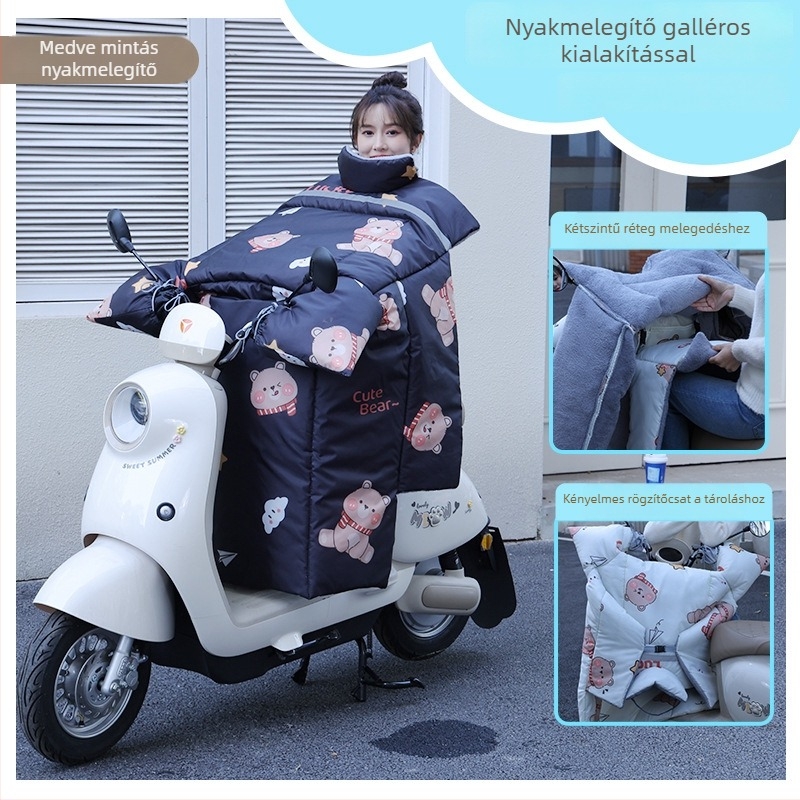 Elektromos robogó szélvédővédő - (Műanyag; Vízálló; Kézzel levehető; Márka Warm Bei Xing)