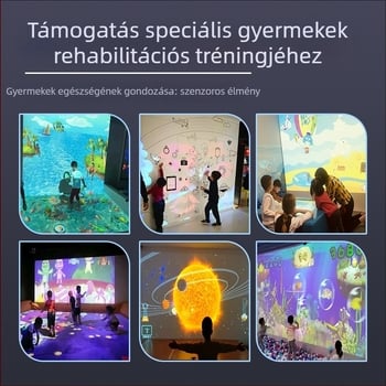 Star player Korai gyermekek oktatásához tervezett interaktív projektor 1080p felbontással, szenzoros tréninggel, energiahatékonyság szintje 2