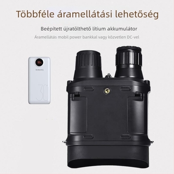 Binokuláris éjjellátó készülék 32 mm objektívvel, 1–15× nagyítás, 800 m hatótávolság, 3600 mAh akkumulátor
