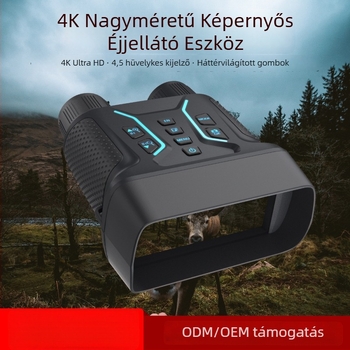 Infravörös éjjellátó binokuláris (8x nagyítás, 25 mm objektív, látótávolság 350–400 m, tömeg 460 g)