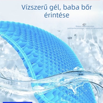 Szellőző gél-lap ülőpárna tojás alakú, irodába és autóba — szilikon felület, töltet nélküli, egész éves használat, testreszabható gyártás