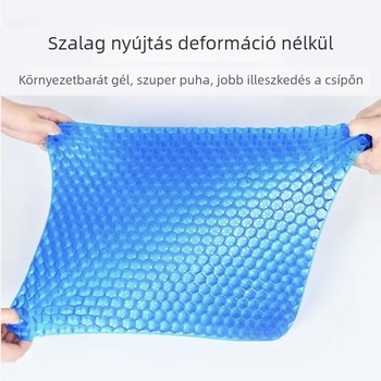 Szellőző gél-lap ülőpárna tojás alakú, irodába és autóba — szilikon felület, töltet nélküli, egész éves használat, testreszabható gyártás