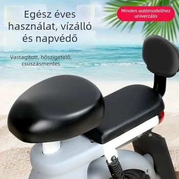 Bőr ülés párna elektromos kerékpárhoz – vízálló, UV-védelem, kopásálló, hőszigetelő, négy évszakos univerzális