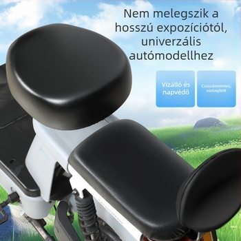Bőr ülés párna elektromos kerékpárhoz – vízálló, UV-védelem, kopásálló, hőszigetelő, négy évszakos univerzális