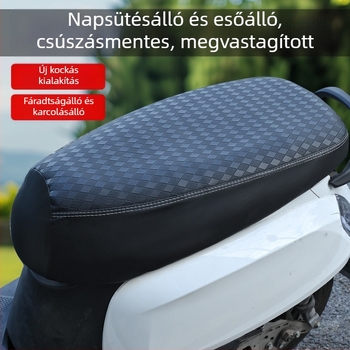 PU vízálló ülésvédő elektromos járművekhez, négy évszakos univerzális, dupla varrás, napvédelmi funkció