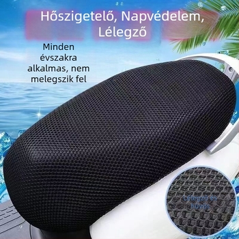 Elektromos jármű és motorkerékpár ülésvédő huzat – Anyag: rost, Vízálló, Légáteresztő, Méhsejt hálószerkezet, Minden évszakra