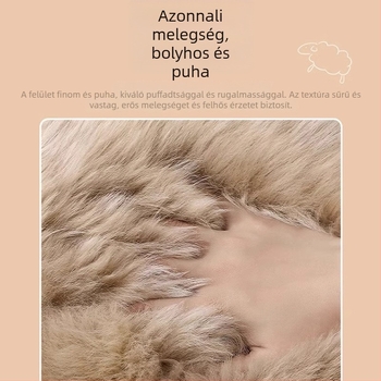 Tiszta gyapjú ülőpárna fűtési funkcióval — rajzfilmszerű stílus, téli használat irodában és autón, töltet szivacs