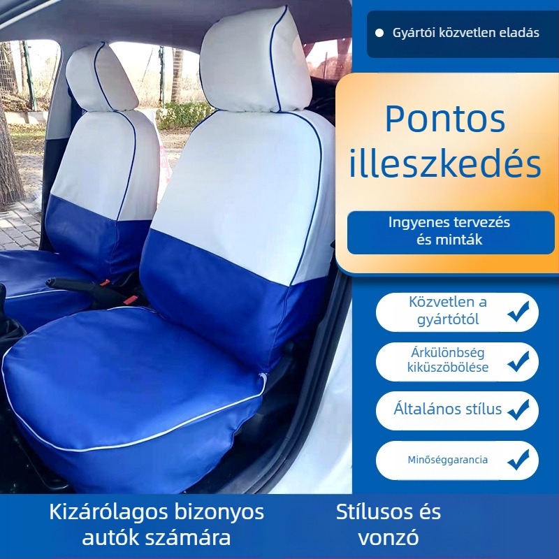 Taxi ülésvédő reklámfunkcióval, varrott szélekkel, pamut anyag, testreszabható, minden szezonra alkalmas