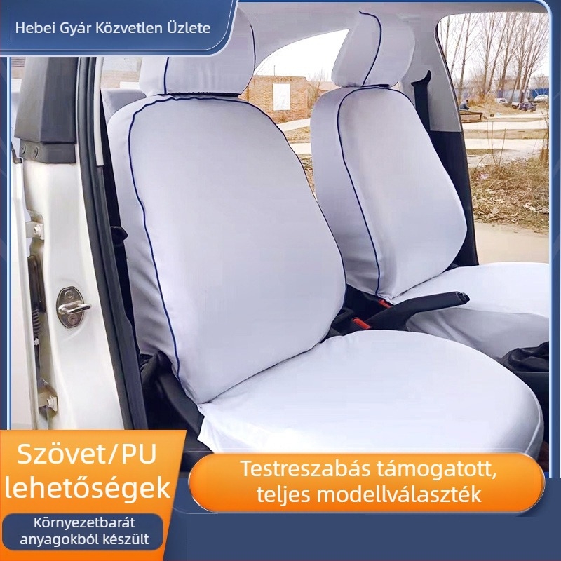 Taxi ülésvédő reklámfunkcióval, varrott szélekkel, pamut anyag, testreszabható, minden szezonra alkalmas
