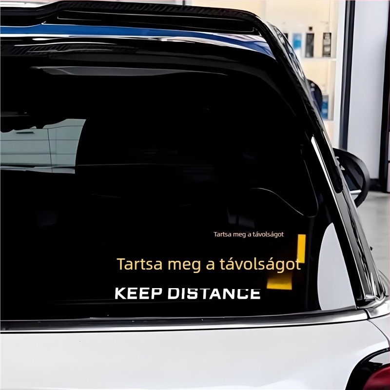 Kantoni nyelvű kreatív, személyre szabott autós matricák, humoros, fényvisszaverő és vízálló a hátsó ablaktokra elektromos járművekhez.
