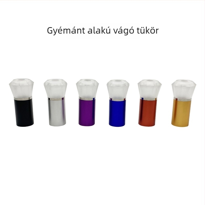 Fémes gyémánt nagyító precíz vágó tükörrel ékszerek vizsgálatára és gyémántazonosításra, 10x nagyítás