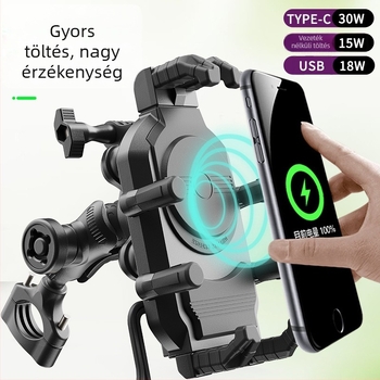 Motorkerékpár navigációs tartó, ütésálló, univerzális motorkerékpárok és elektromos járművek számára, márka Iron Cavalry, modell tq081-tq084
