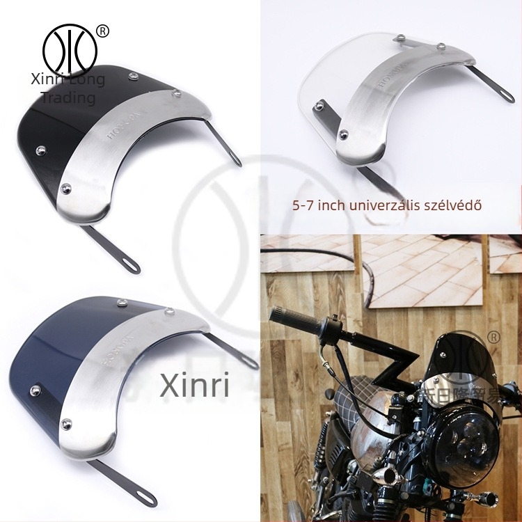 Motorkerékpár elülső szélvédője 02 General Windshield, ABS lemez, Knight armor stílus, testreszabható feldolgozás