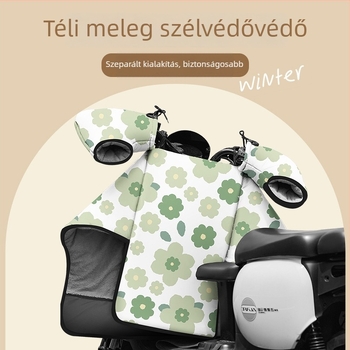 Két részes szélvédő takaró elektromos járművekhez – fleece bélés, vastag téli pajzs, vízálló PVC burkolat, minden évszakra