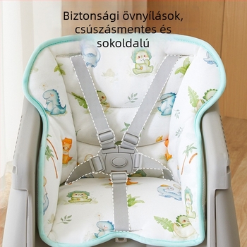 Pamut gyermek étkezőszék párna háttámlával, őszi-téli, rajzfilm mintázat, otthoni használatra