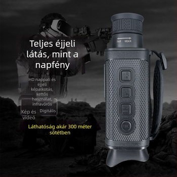 Éjjellátó monokulár infravörös, digitális nappal/éjszaka üzemmód, kültéri kettős használat