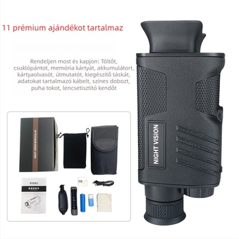Éjjellátó monokulár infravörös, digitális nappal/éjszaka üzemmód, kültéri kettős használat