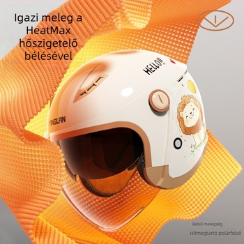 Elektromos motorkerékpárhoz teljes arcvédős sisak, ABS, GB811-2022B és 3C tanúsítvány (2024091105021811), téli használatra és városi közlekedéshez.