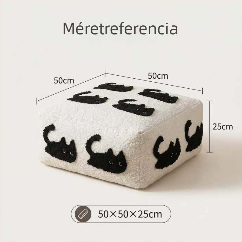 Chenille párna EPP töltettel, aranyos állat mintával, nappaliba, hálószobába és irodába