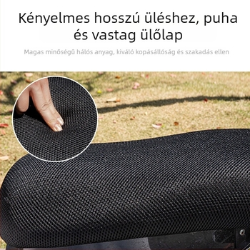 Universális 3D hálós ülés párna elektromos kerékpárok és motorkerékpárok számára, lélegző, vízálló, vastagított hőszigetelés, bambuszszén töltőanyag