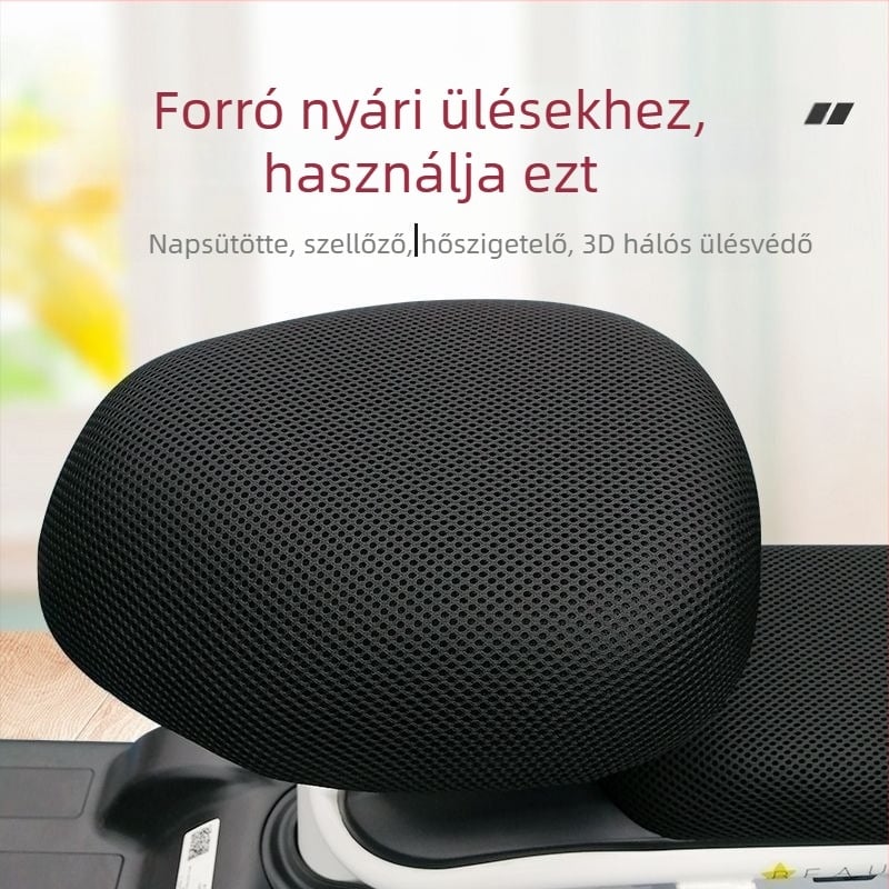 Universális vastagított ülőpárnahuzat elektromos robogóhoz, napvédő és hőszigetelés, teljes körű forma