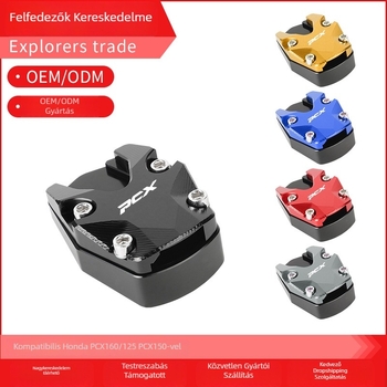 Honda PCX125/PCX150/PCX160 oldalsó állvány alappad – megvastított, csúszásmentes, kopásálló, esés elleni