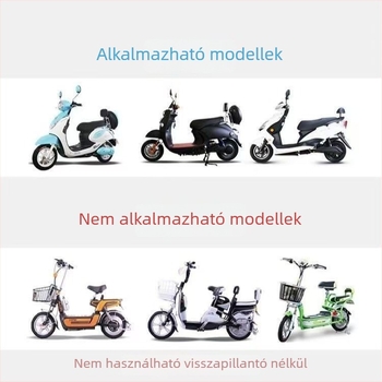 Összecsukható első szélvédő elektromos robogó és motorkerékpárhoz, PVC, HD átlátszóság, visszapillantó tükrökkel kompatibilis
