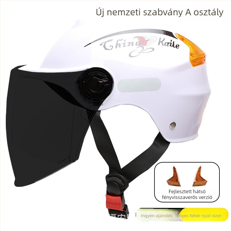REGY ABS fél sisak elektromos motorkerékpárhoz, GB811-2022A és 3C tanúsítvánnyal
