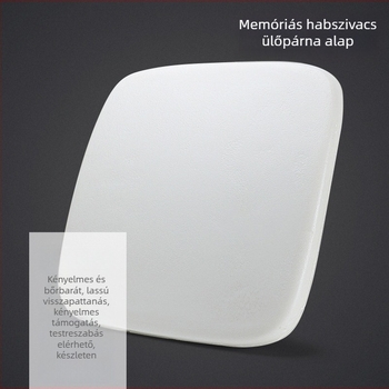 Memóriás hab párna irodai székre, kerekített-négyszögletes forma, belső maggal, modern stílus