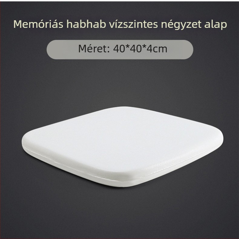 Memóriás hab párna irodai székre, kerekített-négyszögletes forma, belső maggal, modern stílus