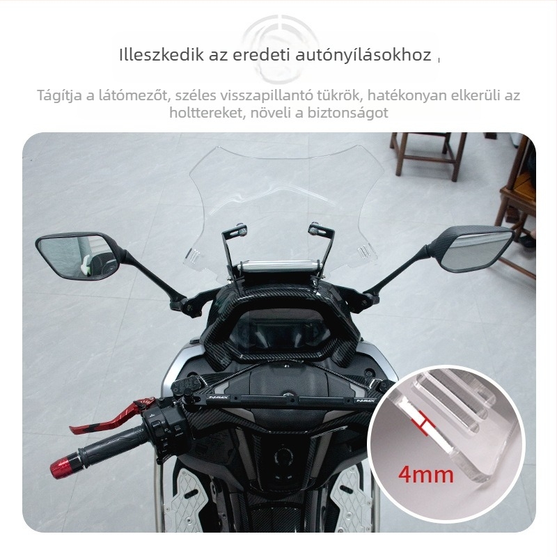 Yamaha NMAX 155-hoz emelt első szélvédő