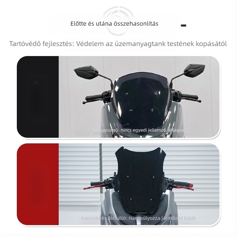Yamaha NMAX 155-hoz emelt első szélvédő