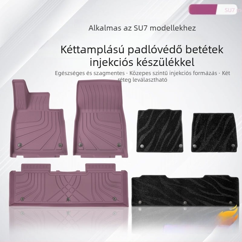 Xiaomi SU7/YU7-hoz illeszkedő TPE injekciós formázott autópadlók – teljes belső burkolat