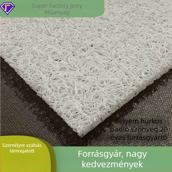 Személyre szabott PVC autópadlóra szőnyeg logónyomtatással, ovális forma, kockás mintázat, gépi szövés