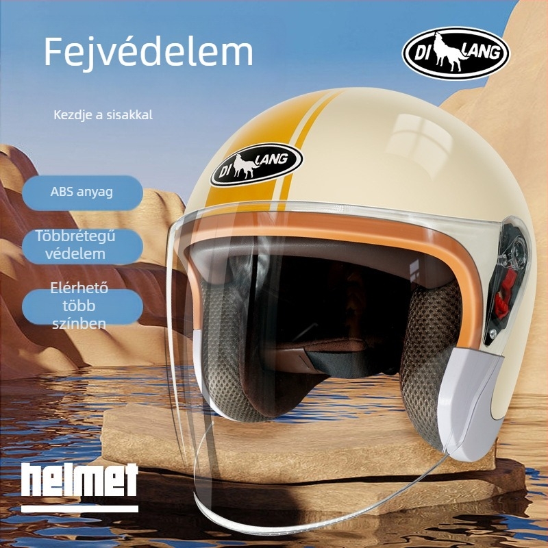 Elektromos jármű sisak – uniszex – ABS – Emperor Wolf – nagy fél sisak – tavasz–ősz–tél – CQC tanúsítvány