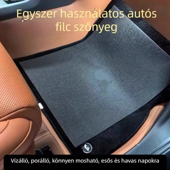 Egyszer használatos autópadló-maták szintetikus rostból, szőnyeg típusú, univerzális illeszkedés