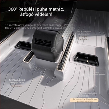 Autó belső padlószőnyegek — 360° körbefogó, univerzális illeszkedés, anyag: textil velúr + PE, testreszabható