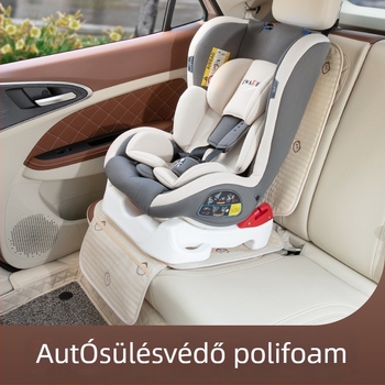 Autó gyermekbiztonsági ülésvédő párna - vastagított csúszásmentes párna, poliészter felület, töltet szintetikus rostokkal, univerzális illeszkedés