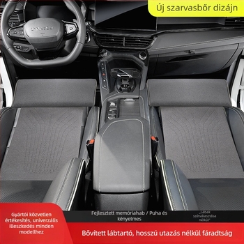 Autóülés láb‑támasz és hosszabbító párna – szellőzés, sík stílus, könnyű luxus, töltet szintetikus szálakból, poliészter felület, minden évszakhoz ideális