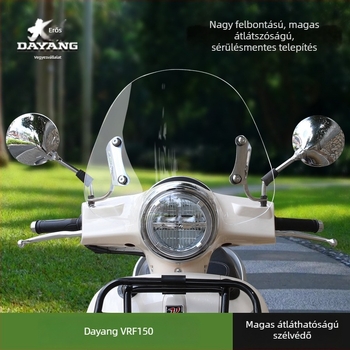 Dayang VRF150 szélvédő Vespa GTS300/250-hoz – üveg szélvédő retrofit kiegészítő, Xiamen márka