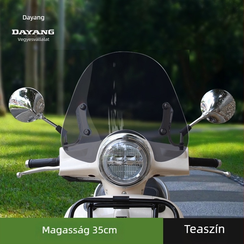 Dayang VRF150 szélvédő Vespa GTS300/250-hoz – üveg szélvédő retrofit kiegészítő, Xiamen márka