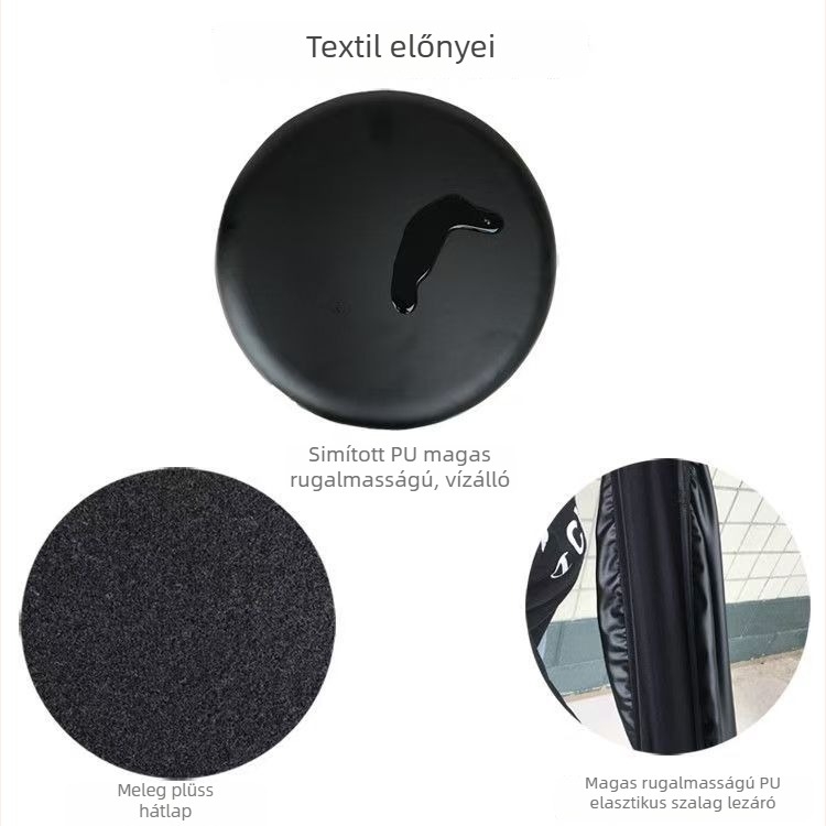 Egyedi vastagított bárszékfedél, kör alakú ülőpárnával, védőhuzat szépségszalonokhoz